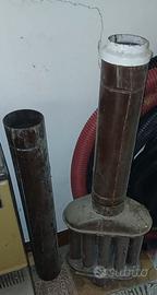 Amplificatore di calore stufa legna + 2 tubi