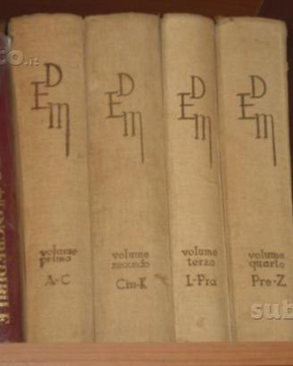 Dizionario enciclopedico moderno ; 4 volumi 1938