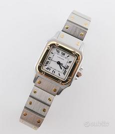 Cartier Santos Galbée 0902, Steel/Gold, Box/Paper