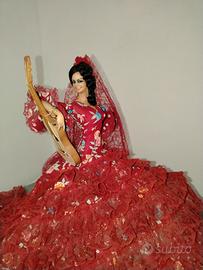 bambola spagnola Flamenco vintage anni 60. 