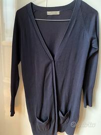 Cardigan Zara blu cotone