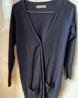 Cardigan Zara blu cotone