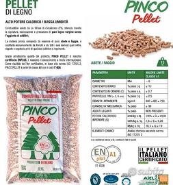 Pellet Pinco in legno vergine