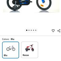 SCH Bicicletta da 16 bambino 5/7 anni 