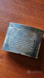 Porta tabacco in silver plated