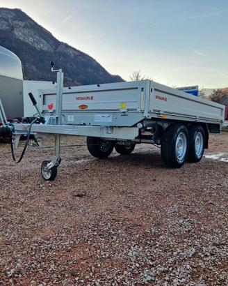 Carrello rimorchio auto doppio asse 3 metri