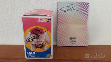 Peluche Uan Bim Bum Bam rivista autografato Lucca 