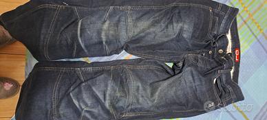 pantaloni jeans da moto imbottiti 