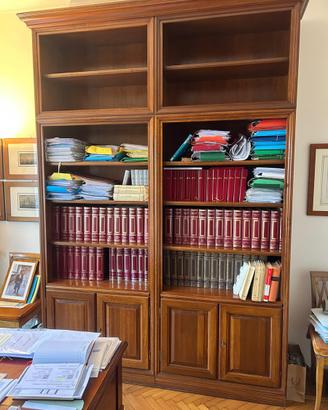 Libreria legno noce