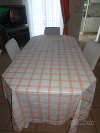 Tovaglia 12posti+12tovaglioli+2portapane ricamati