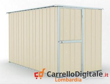 deposito per attrezzi da giardino 175x307 avorio