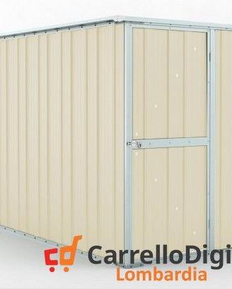 deposito per attrezzi da giardino 175x307 avorio