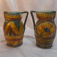 Brocca in ceramica argilla inizio 900 lavorato e g