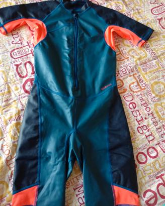 Muta bambino blu e arancio 7-8 anni