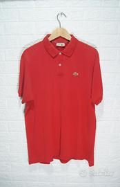 Polo Lacoste rossa – Taglia XL Uomo