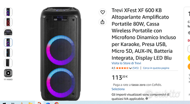 Cassa Trevi XFEST XF 600KB