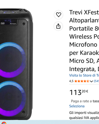 Cassa Trevi XFEST XF 600KB