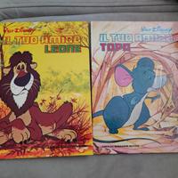 2 libri Disney leone e topo vintage