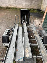 Carrello porta moto 3 posti