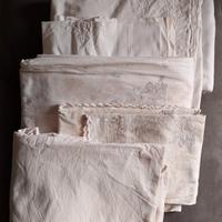 Lotto lenzuola usate in cotone per cucito/stracci