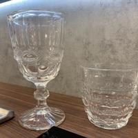 Set da 6 calici vino e 6 bicchieri acqua in vetro