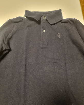 Polo manica lunga blue Zara Kids