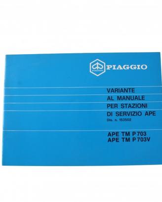 Variante manuale stazioni di servizio Ape TM P703 