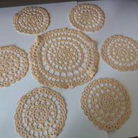 set sottobicchieri ad uncinetto