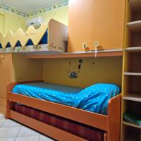 cameretta con soppalco marca Colombini tre letti