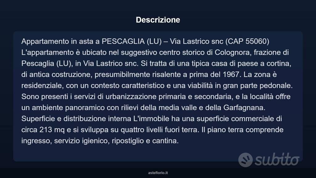 Appartamento – Pescaglia, Lucca - Vista 4