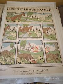 manifesto poster pubblicitario favole Esopo Rubino