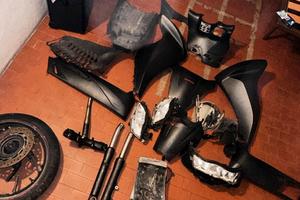 RICAMBI CARENE SH 350 sport DANNEGGIATI