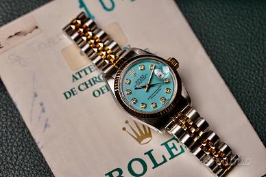 Rolex Datejust Ref. 69173 Tiffany Dial Full Set  