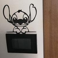 Decorazione murale Stitch 3D – Copri interruttore