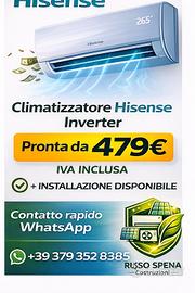 Climatizzatore Hisense Inverter 18000 BTU