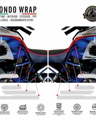 Adesivi PPF telaio HP2 Enduro 2005/09 Kit completo