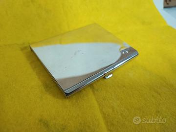 Astuccio Argento Porta carte credito.