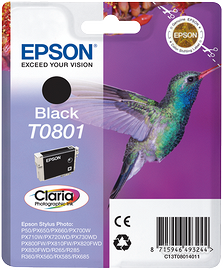 2 cartucce Epson t0801 nero