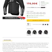 Giacca Moto Traforata Alpinestars T-SPS AIR JACKET