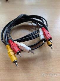 Cavo audio video 3 RCA – 3 RCA maschio-maschio