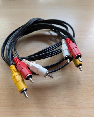 Cavo audio video 3 RCA – 3 RCA maschio-maschio