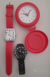 tris orologi red&black