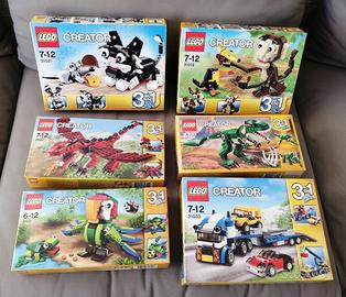 Lego Creatori 3 in 1 Animali e Veicoli 6 SET NUOVI