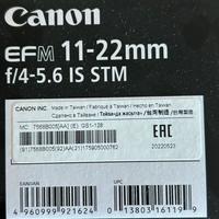 Canon ef-m 11-22mm STM