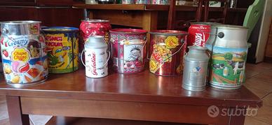 scatole in latta da collezione