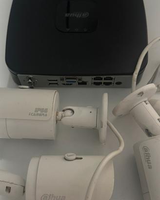 Kit videosorveglianza 4 telecamere e dvr dahua