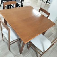 tavolo 110x110 allungabile a 150+ 4 sedie