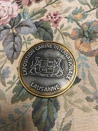 Medaglia Placca Vintage Exposition Canine