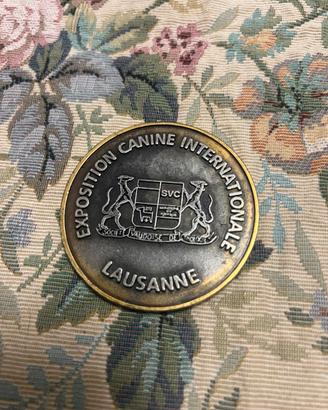 Medaglia Placca Vintage Exposition Canine