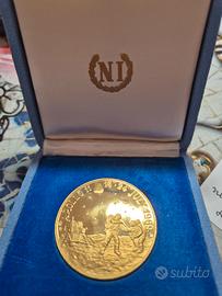 Medaglia commemorativa sbarco sulla luna